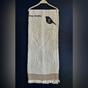 🎁Piscatextil Throw Blanket - Smocked Checkerboard - Cotton - Made in Portugal